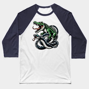 Gator Snake Baseball T-Shirt